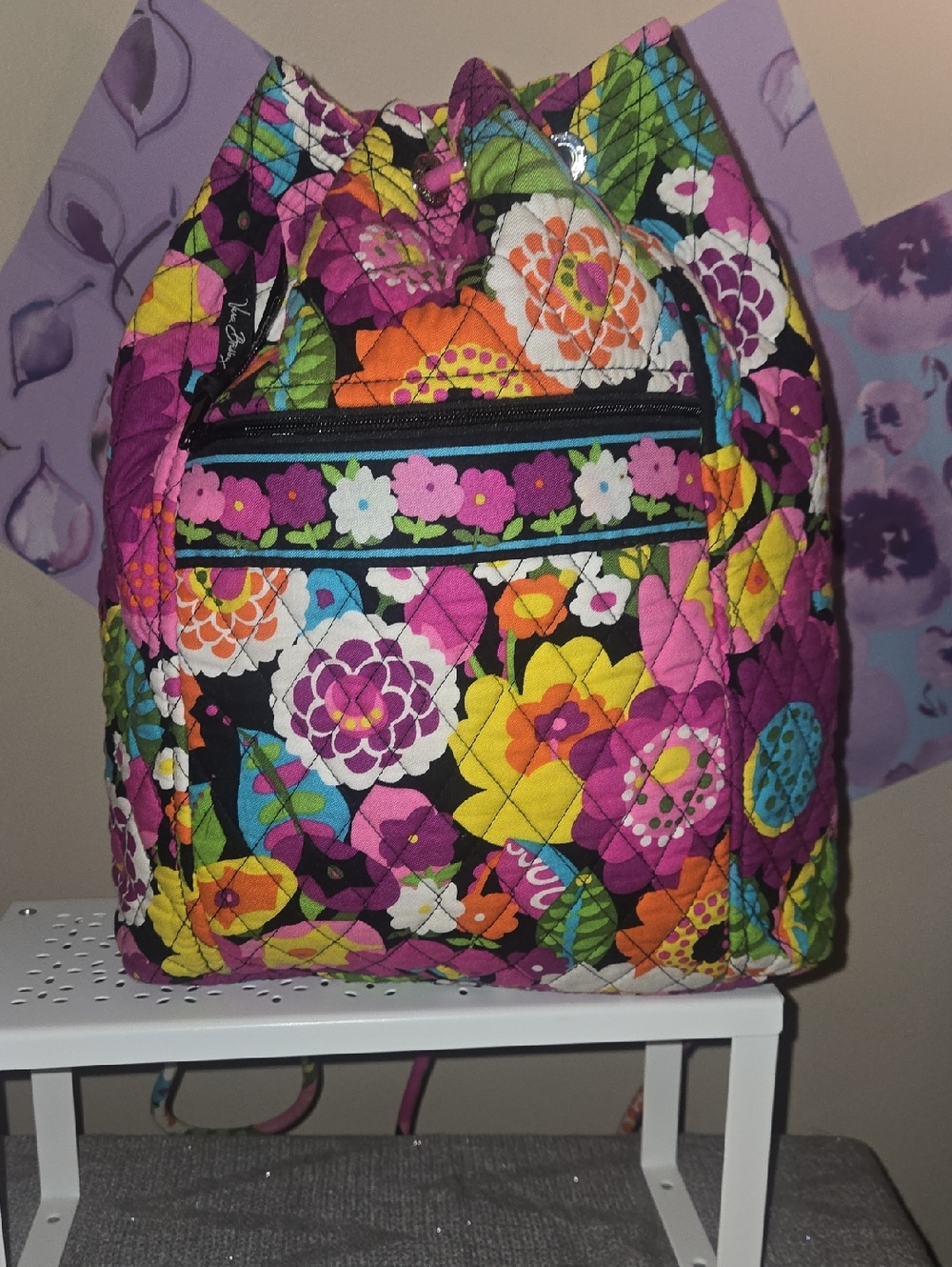 Vera Bradley Multicolor Floral Quilted Backpack